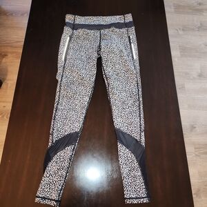 lululemon athletica Black and White Patterned Leggings